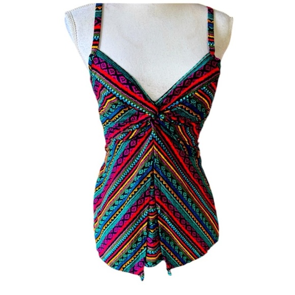 MIRACLESUIT ladies bathing suit top size 8 excellent condition adjustable straps - Picture 1 of 12